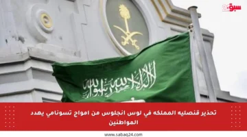 تحذير قنصلية المملكة في لوس أنجلوس من أمواج تسونامي يهدد المواطنين
